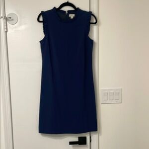 Elegant Navy Blue Sleeveless Dress